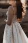 Preview: Elly exquisites Brautkleid Designer Haute Couture mit Glitzerträger #0228